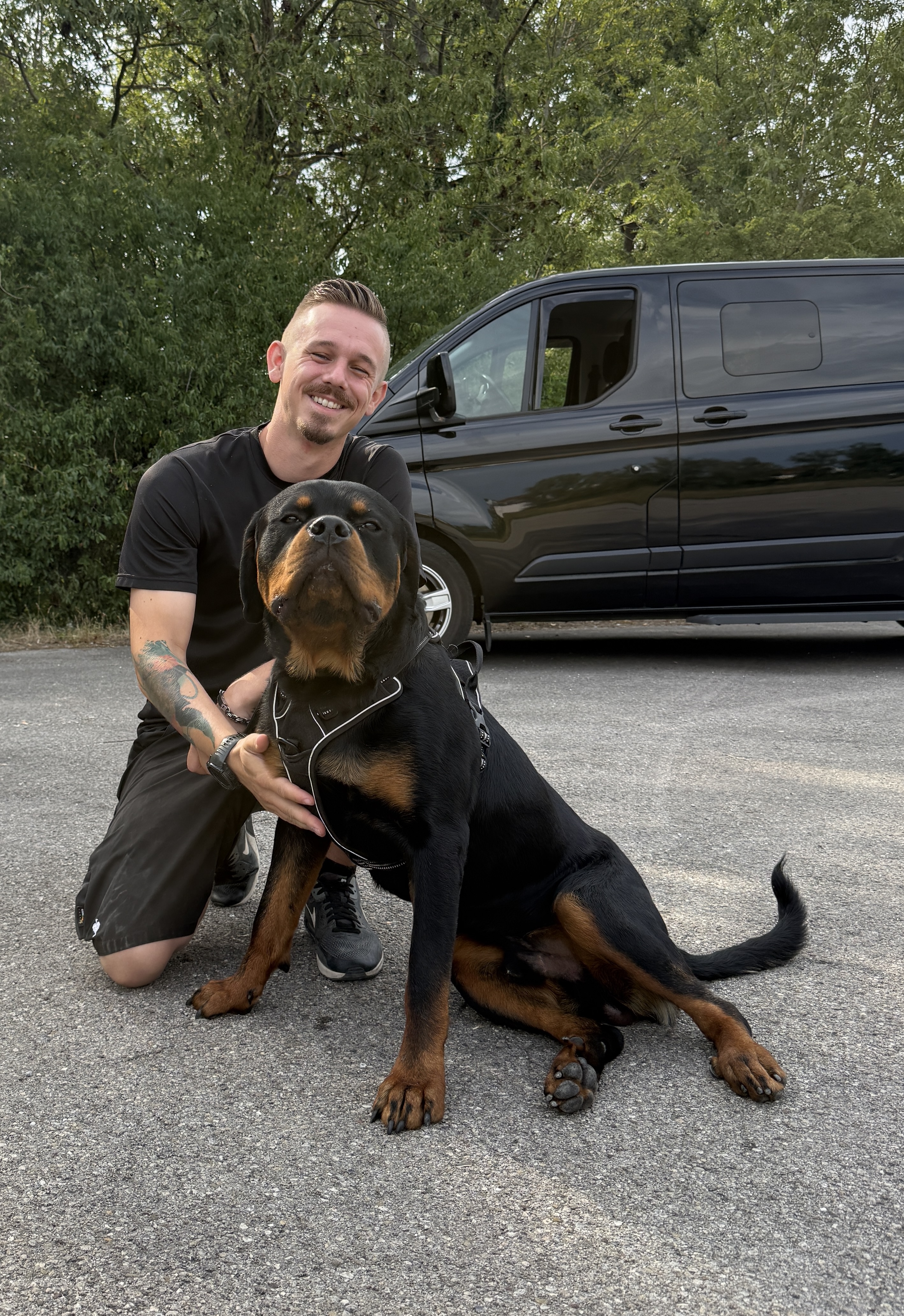 Kevin Pfanzelt mit Hund