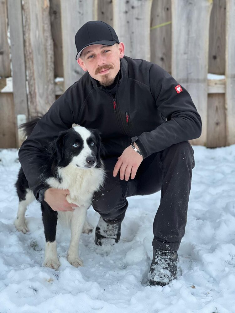 Kevin Pfanzelt mit Hund